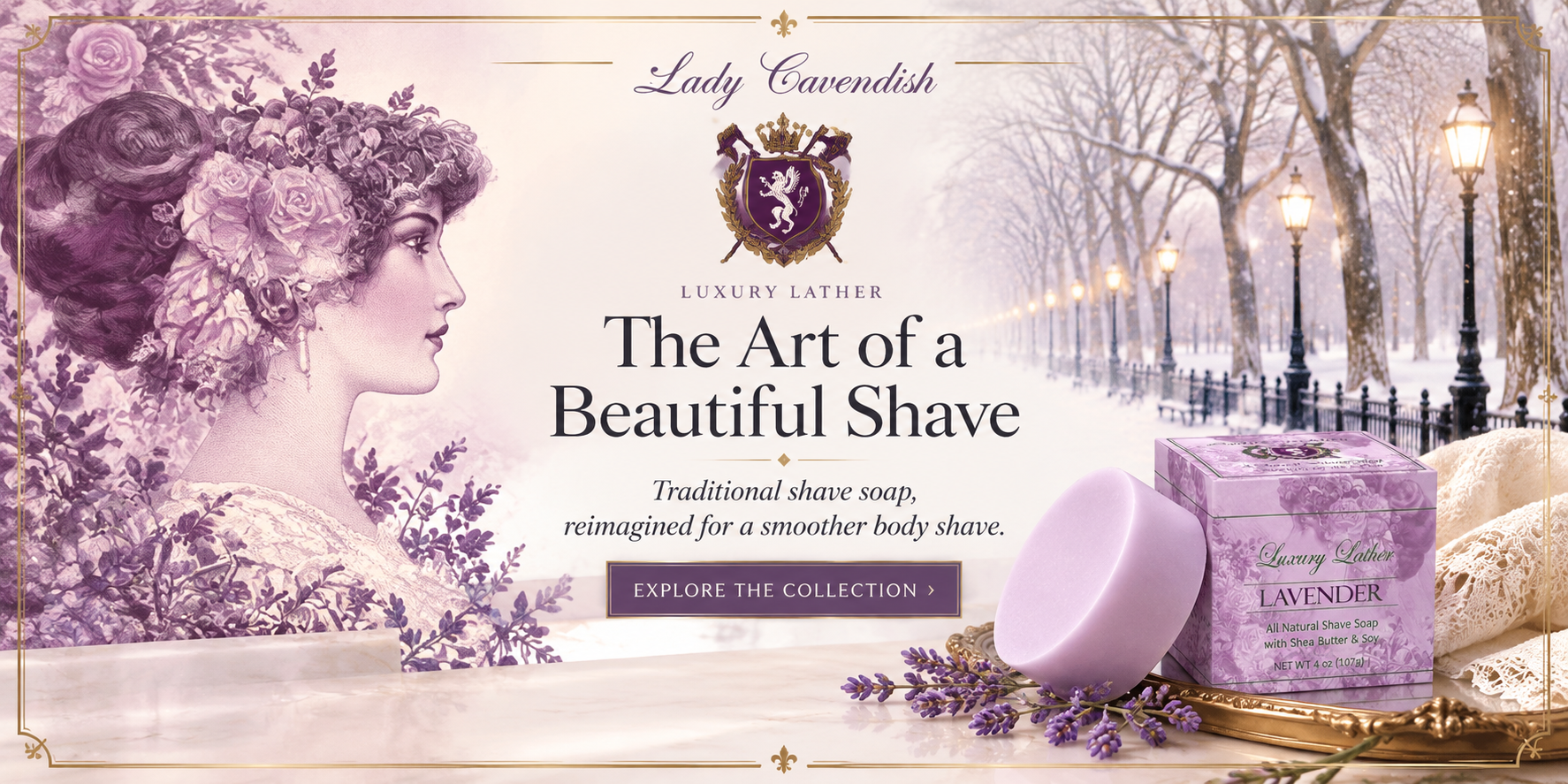 Lady Cavendish luxury shaving soap collection